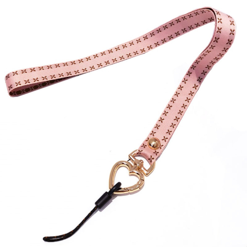 Lanière avec Boucle Métallique Design Cœur