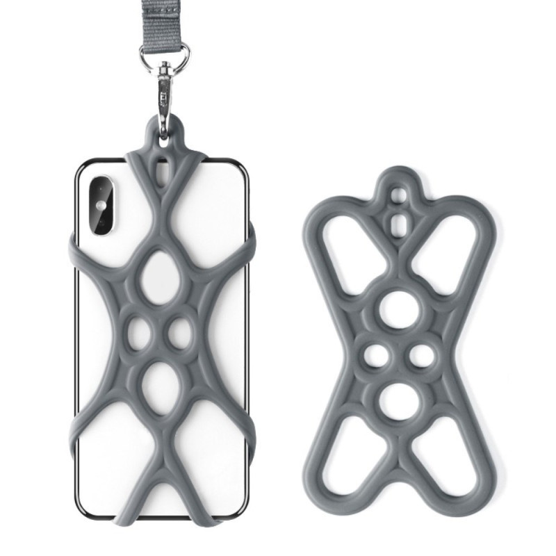 Coque en Silicone avec Cordon Tour de Cou