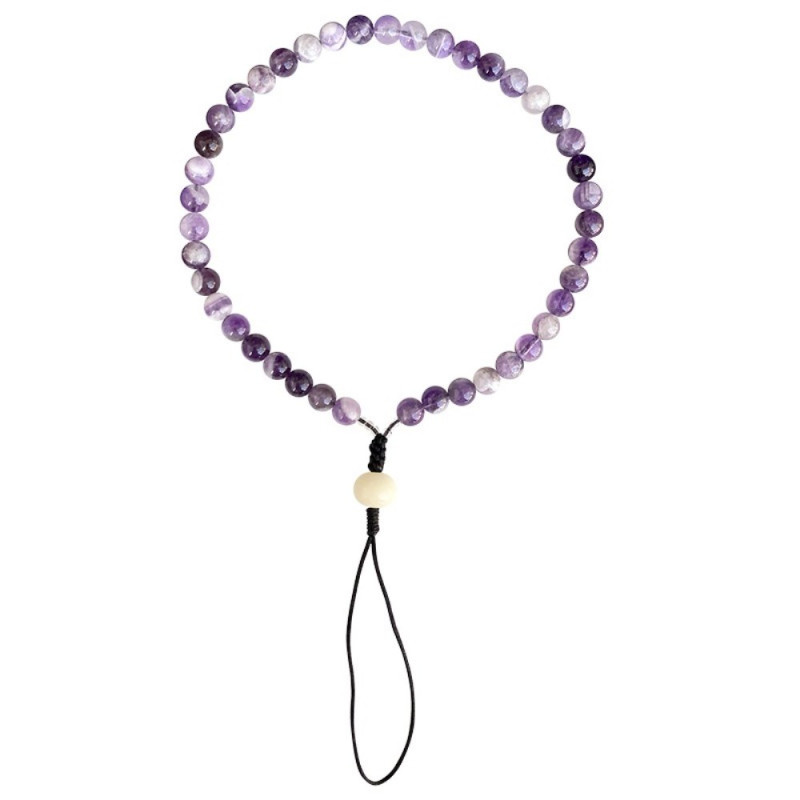 Lanière pour Portable Perles d'Améthyste