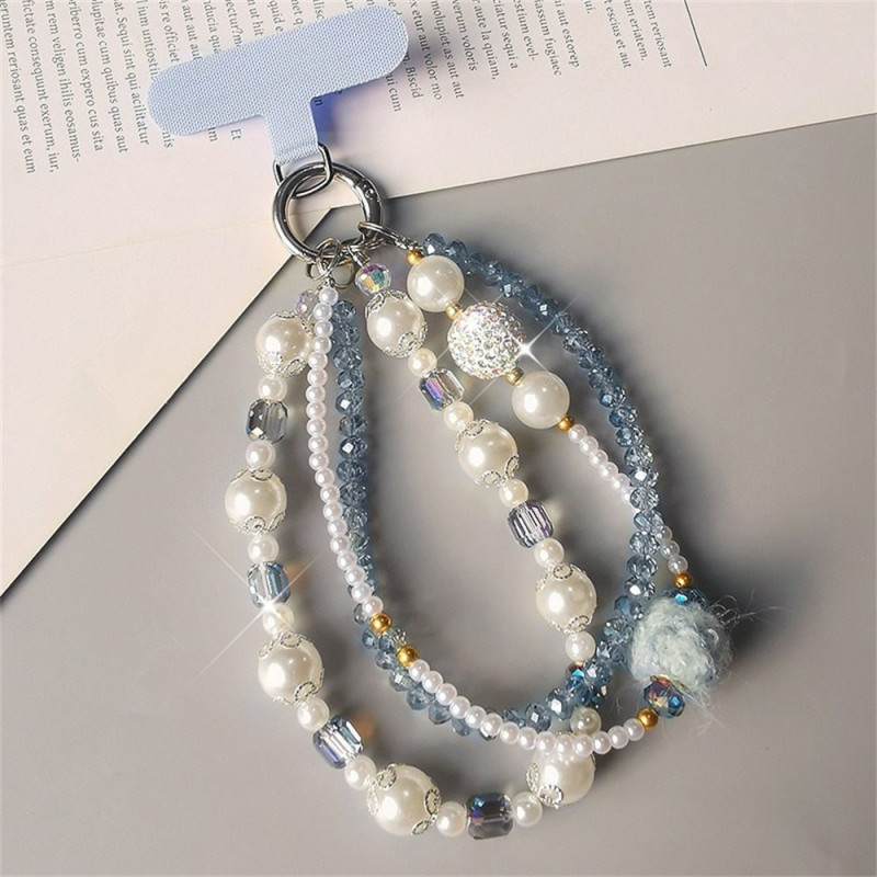 Bracelet pour Portable 3-en-1 Strass et Perles