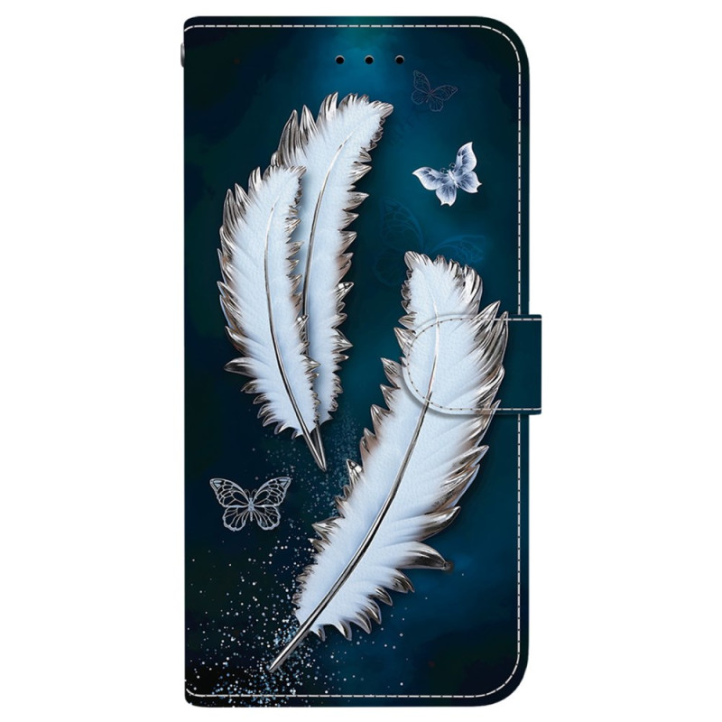 Housse Samsung Galaxy S25 Edge Feuilles Blanches