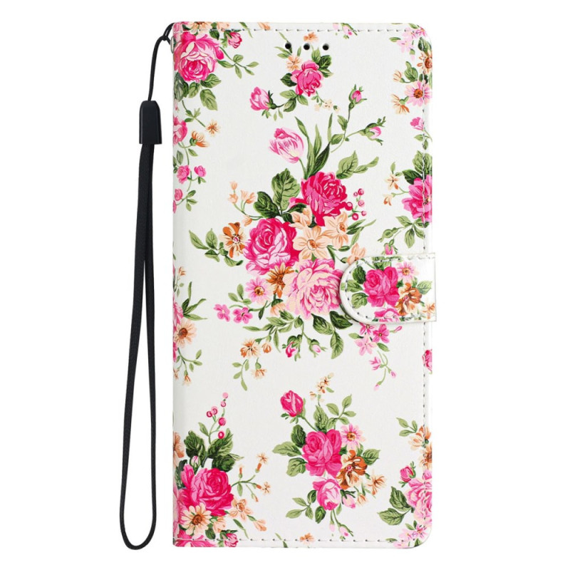 Housse Samsung Galaxy S25 Edge Motif Floral Rouge