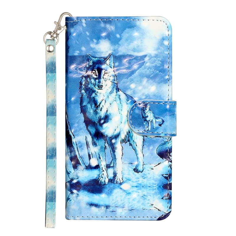 Housse Samsuung Galaxy S25 Edge Loup des Neiges à Lanière