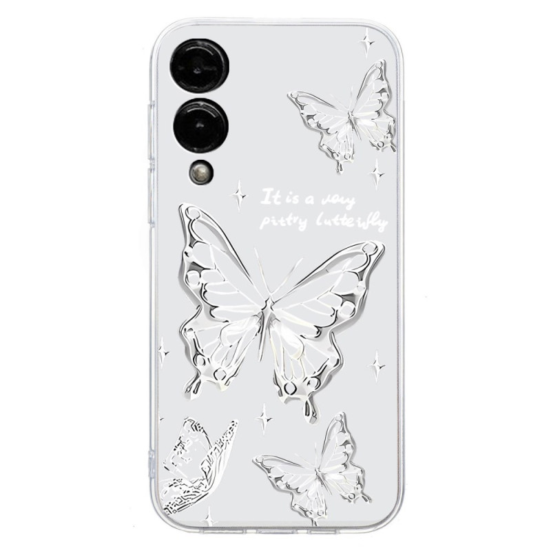 Coque Samsung Galaxy S25 Edge Papillona Argent