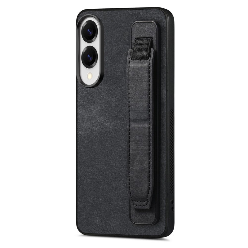 Coque Samsung Galaxy S25 Edge Style Rétro avec Sangle-Support