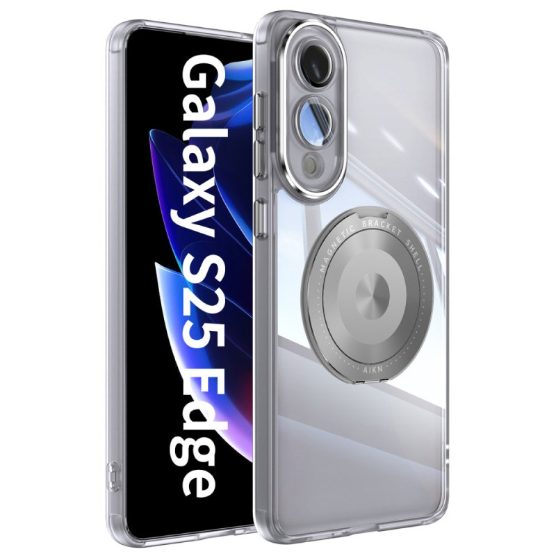 Coque Samsung Galaxy S25 Edge Support Rotatif et Protection d'Objectif