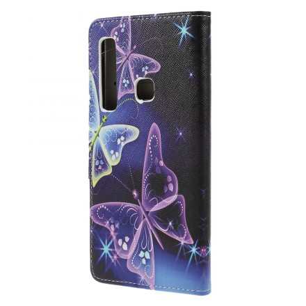 Housse Samsung Galaxy A9 Papillons et Fleurs Housse Samsung Galaxy A9 Papillons et Fleurs