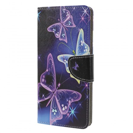Housse Samsung Galaxy A9 Papillons et Fleurs