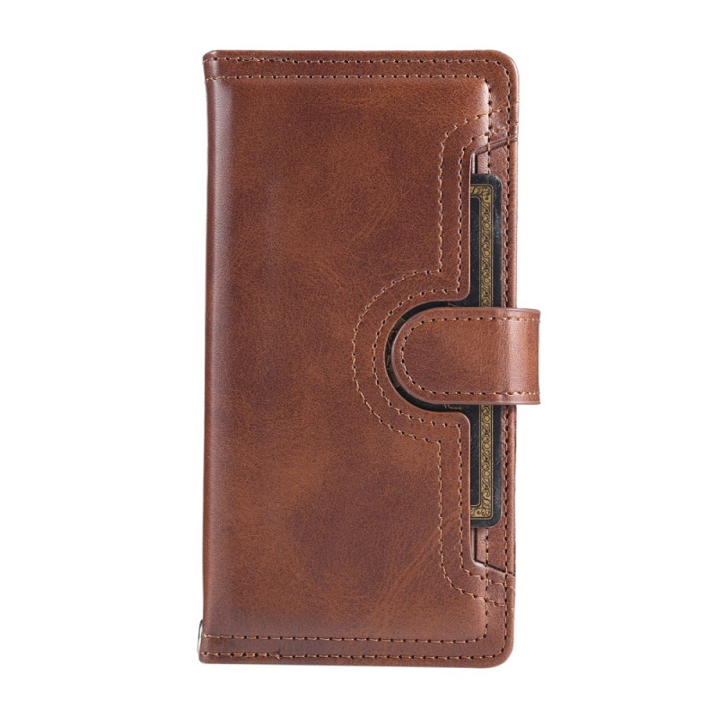 Housse Samsung Galaxy S25 Edge Portefeuille Magnétique et Lanière