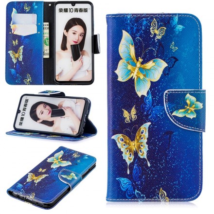 Housse Honor 10 Lite / Huawei P Smart 2019 Papillons Dans La Nuit