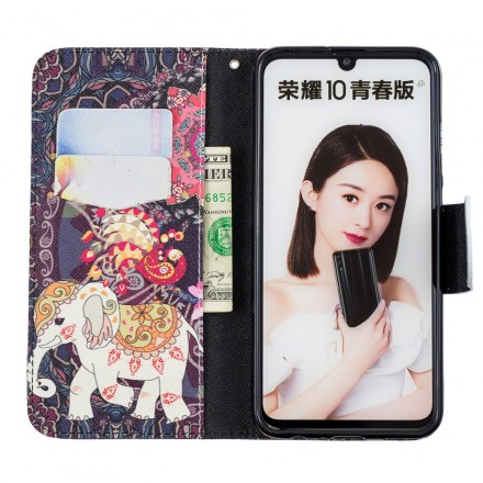 Housse Honor 10 Lite / Huawei P Smart 2019 Mandala Éléphants Ethniques Housse Honor 10 Lite / Huawei P Smart 2019 Mandala Éléphants Ethniques