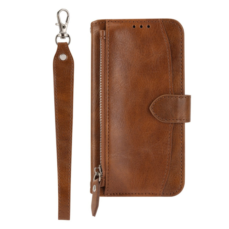Housse Samsung Galaxy S25 Edge Portefeuille Vintage avec Lanière et Bandoulière