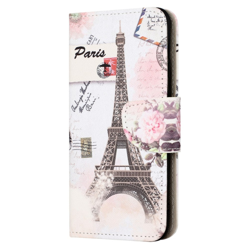 Housse Moto G24 Power Tour Eiffel Vintage