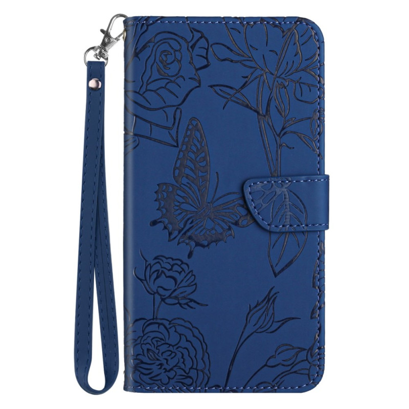Housse Samsung Galaxy S25 Edge Empreinte Papillons à Lanière