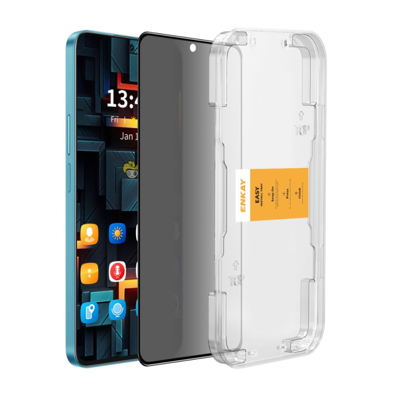 Protecteur d'Écran Anti-Espion pour Écran Poco M7 Pro 5G avec Plateau d'Installation
