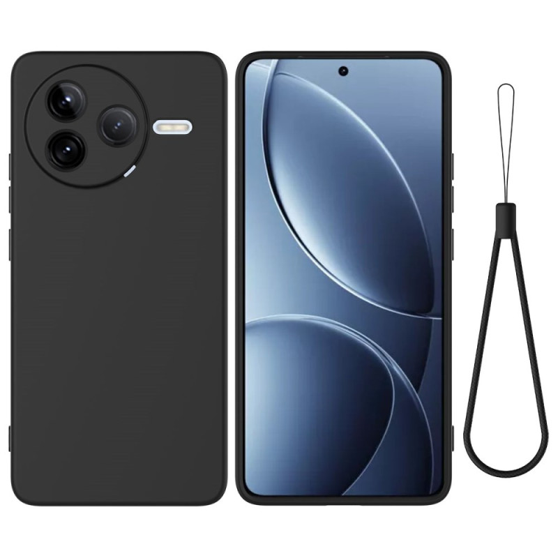 Coque Poco F7 Pro 5G Silicone Liquide à Lanière