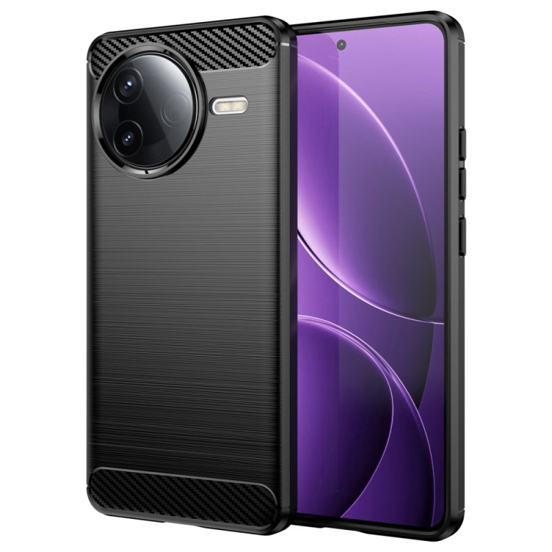 Coque Poco F7 Pro 5G Fibre Carbone Brossée