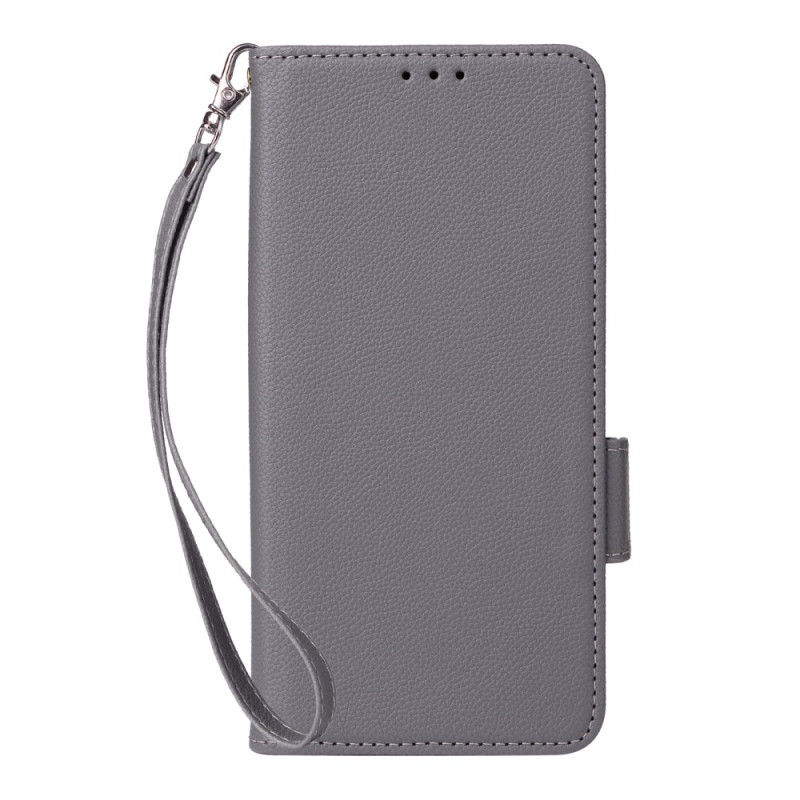Housse Poco F7 Pro 5G / F7 Ultra 5G Simili Cuir Litchi à Lanière