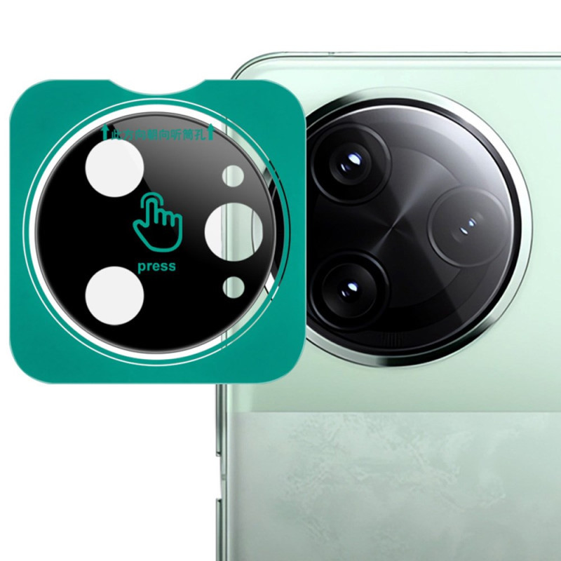 Lentille de Protection pour Caméra Poco F7 Ultra 5G Cadre de Positionnement Automatique (version noire)