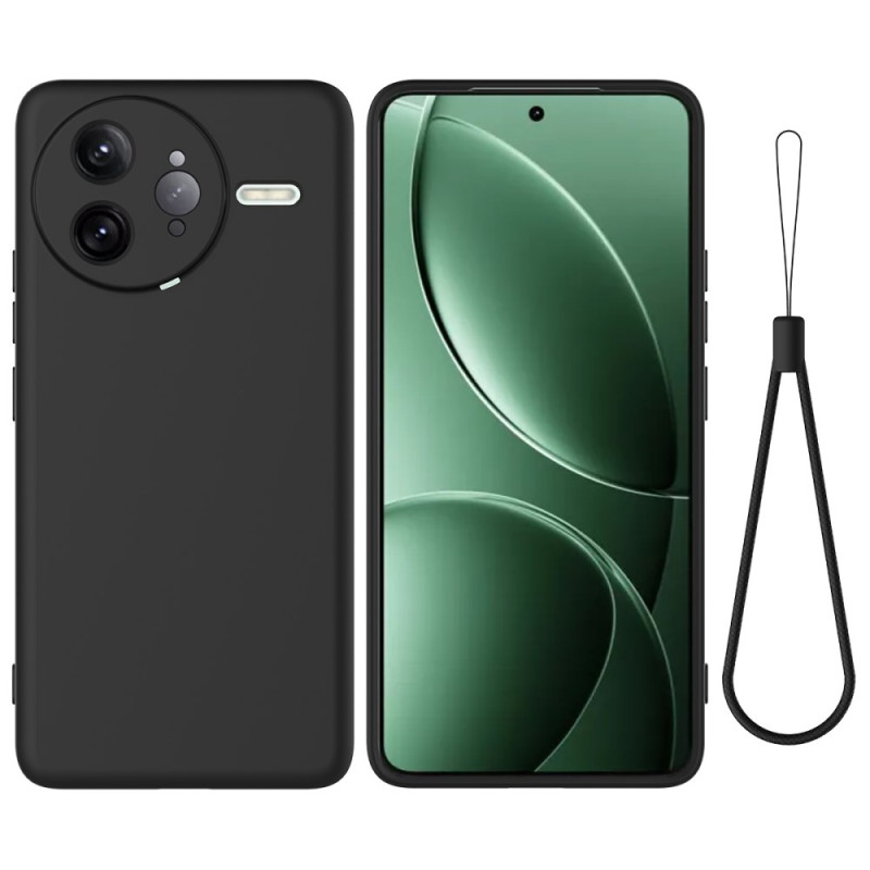 Coque Poco F7 Ultra 5G Silicone Liquide avec Lanière