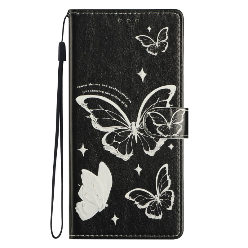 Housse Honor X8c Papillons Blancs et Noirs
