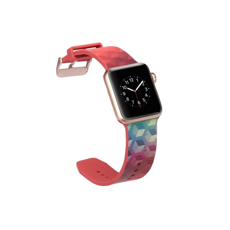Bracelet Apple Watch 4038 mm Motifs Cubes Bracelet Apple Watch 4038 mm Motifs