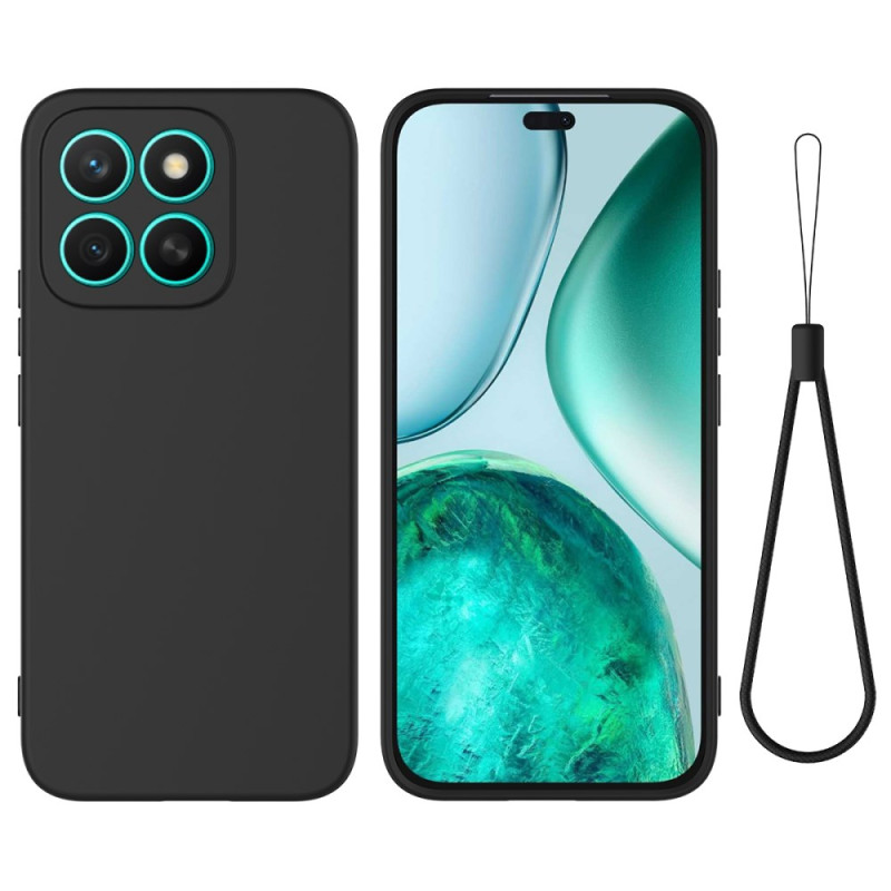 Coque Honor X8c Silicone Liquide à Lanière