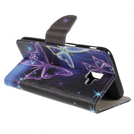 Housse Samsung Galaxy J6 Plus Papillons et Fleurs