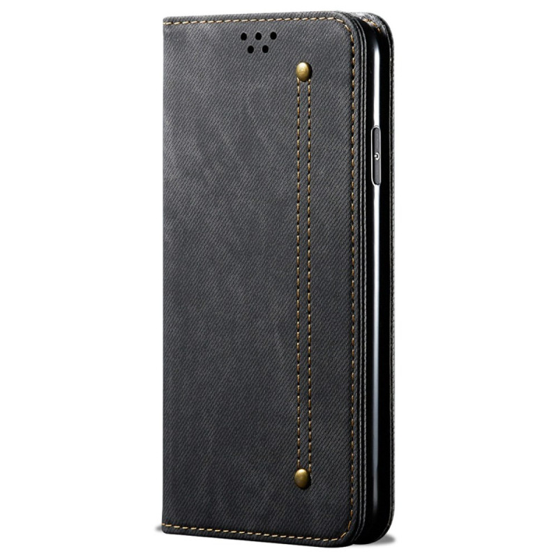Flip Cover Samsung Galaxy M16 5G Tissu Jeans