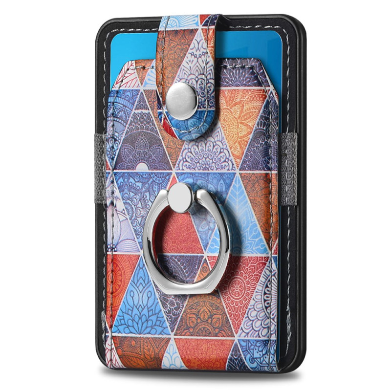 Porte-Cartes Compatible MagSafe avec Anneau-Support Motif