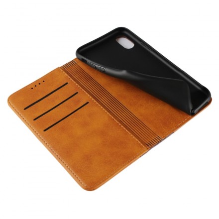 Flip Cover iPhone XS Bicolore Effet Cuir Flip Cover iPhone XS Bicolore Effet Cuir