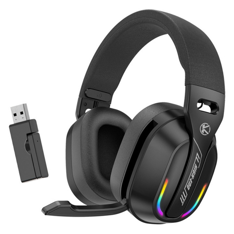 Casque de Jeu sans Fil  avec Éclairage LED et Microphone Bluetooth