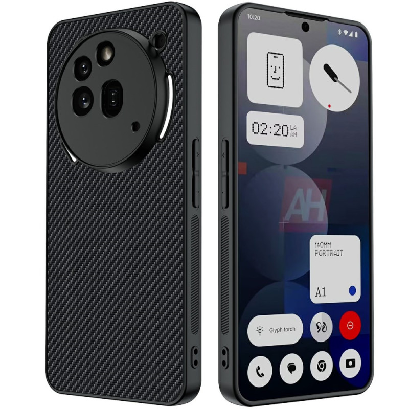 Coque Nothing Phone (3a) Pro Texture Fibre Carbone