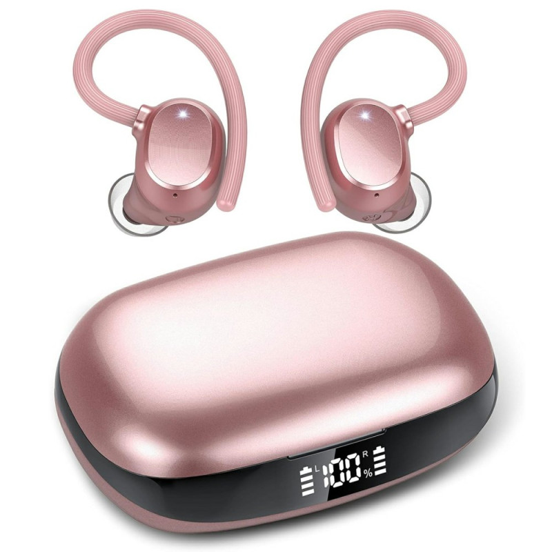 Écouteurs de Sport Intra-Auriculaires avec Affichage Numérique et Compatibilité Bluetooth