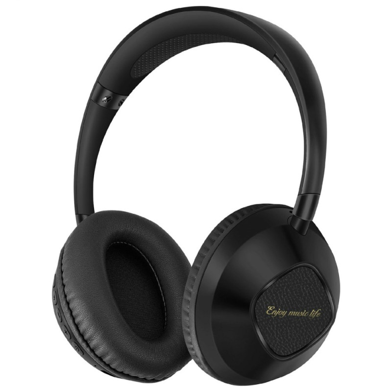 Casque avec Prise en Charge de Carte TF et son HiFi sans Fil Bluetooth AKZ-18