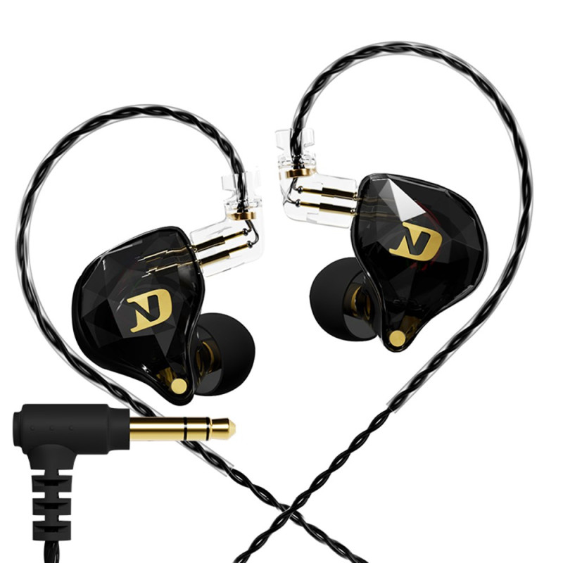 Écouteurs Filaires Dynamiques HiFi Stéréo avec Câble Détachable