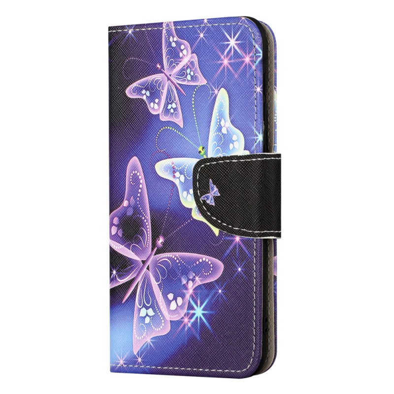 Housse Moto G45 5G / G34 5G Papillons Scintillants