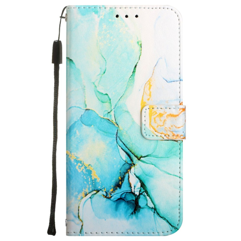 Housse Moto G45 5G / G34 5G Effet Marbre à Bandoulière