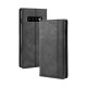 Flip Cover iSamsung Galaxy S10 Effet Cuir Vintage Stylisé Flip Cover iSamsung Galaxy S10 Effet Cuir Vintage Stylisé