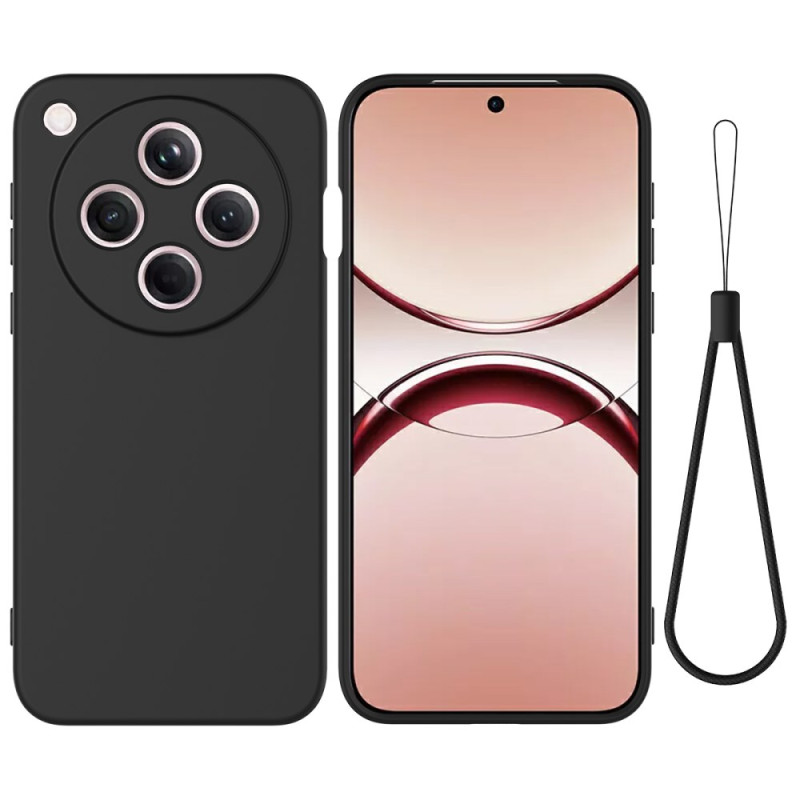 Coque Oppo Find X8 5G Silicone Liquide à Lanière