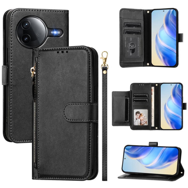 Housse Poco F7 Pro 5G / F7 Ultra 5G Portefeuille avec Lanière