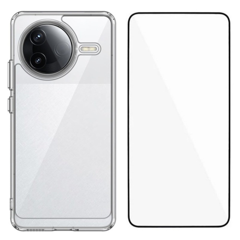 Coque Poco F7 Pro 5G Transparente avec Protecteur Écran