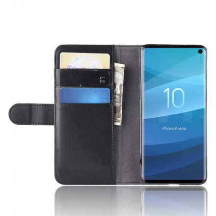 Housse Samsung Galaxy S10 Cuir Fendu