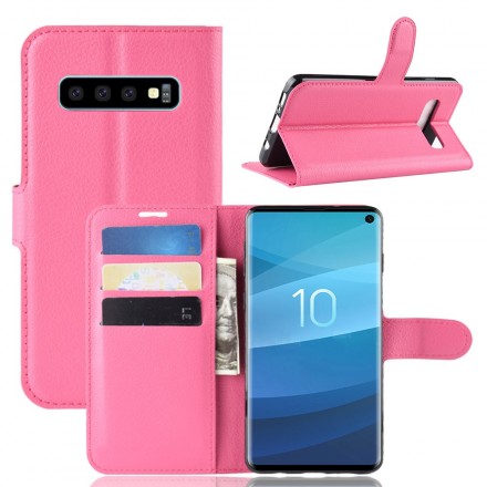 Housse Samsung Galaxy S10 Simili Cuir Rétro