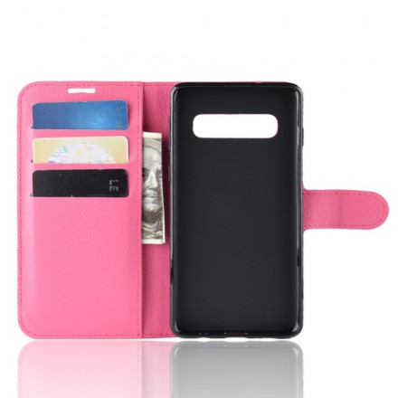 Housse Samsung Galaxy S10 Simili Cuir Rétro