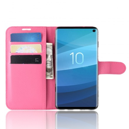 Housse Samsung Galaxy S10 Simili Cuir Rétro