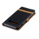 Housse Samsung Galaxy S10 Tissu et Effet Cuir à Lanière Housse Samsung Galaxy S10 Tissu et Effet Cuir à Lanière