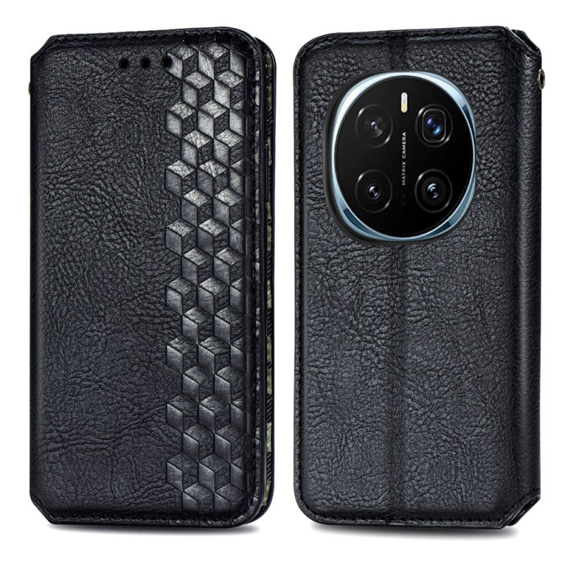 Flip Cover Honor Magic 7 5G Effet Daim Vintage avec Frise