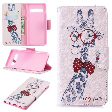 Housse Samsung Galaxy S10 Girafe Intello