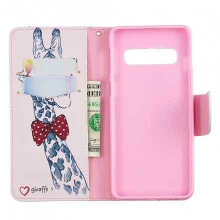 Housse Samsung Galaxy S10 Girafe Intello